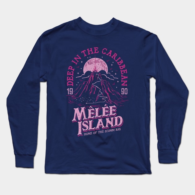 Deep in the Caribbean (purple) Long Sleeve T-Shirt by Olipop